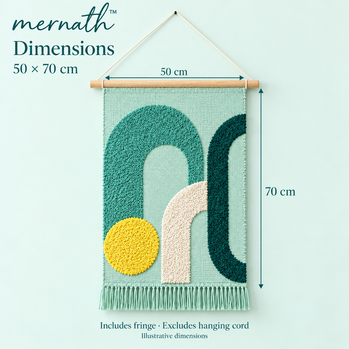 𝒎𝒆𝒓𝒏𝒂𝒕𝒉™ Textured Fabric Wall Hanging