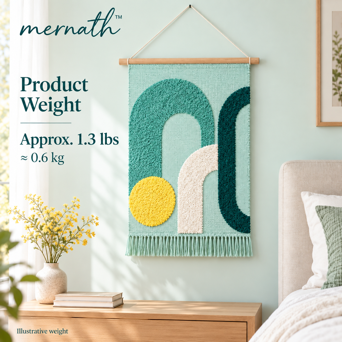𝒎𝒆𝒓𝒏𝒂𝒕𝒉™ Textured Fabric Wall Hanging