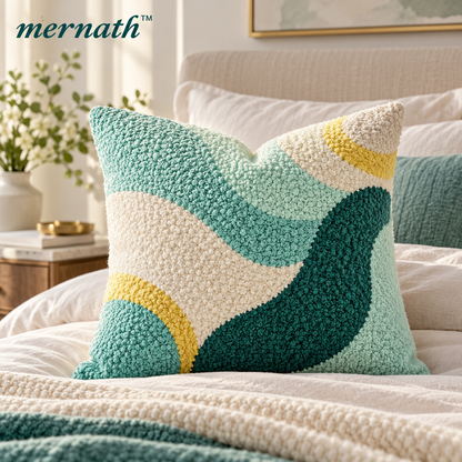 𝒎𝒆𝒓𝒏𝒂𝒕𝒉™ Textured Bouclé Decorative Throw Pillow